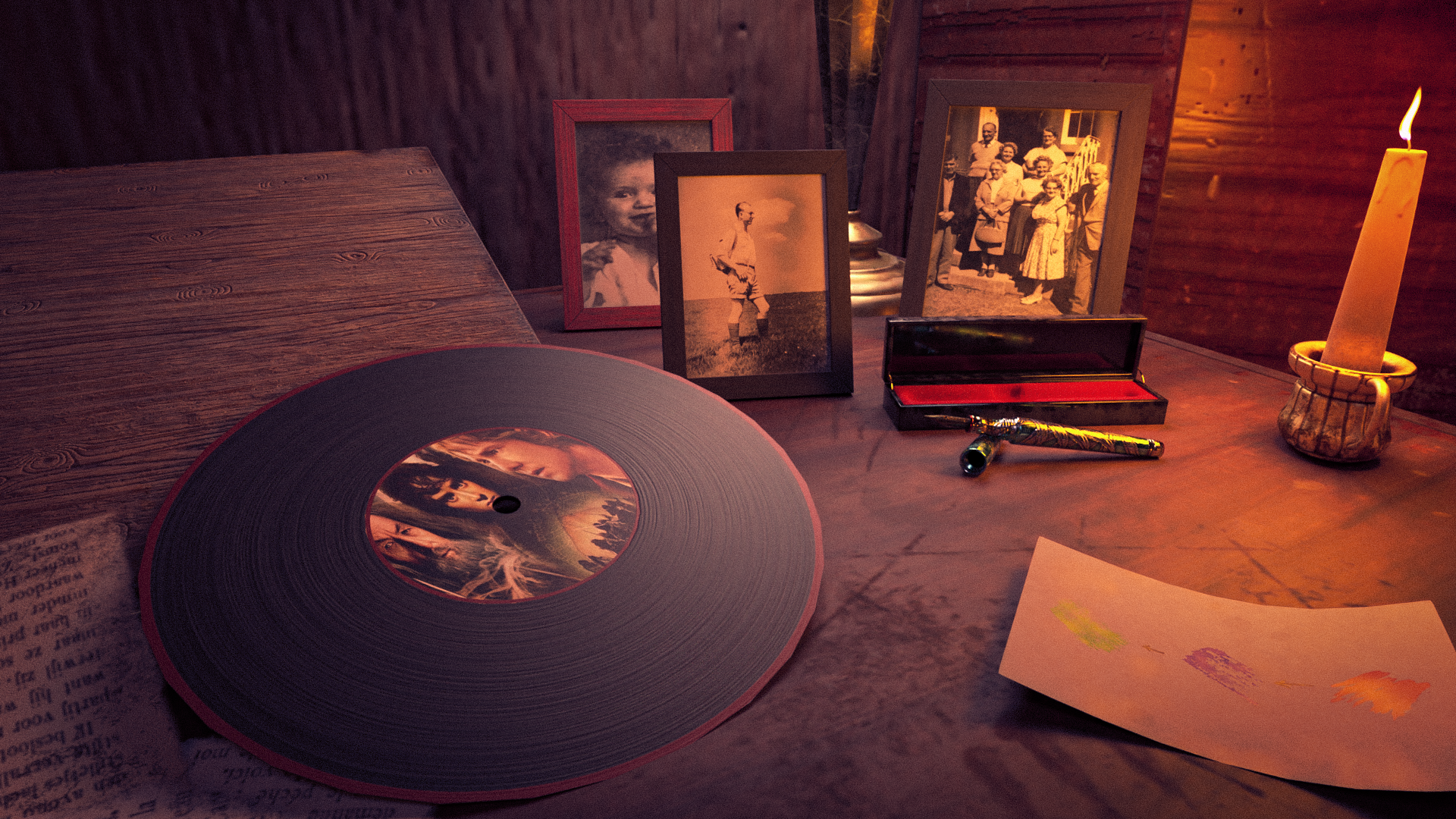 Desk close-up - view 1